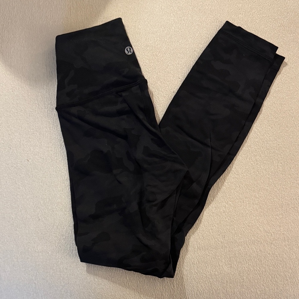 lululemon athletica Camouflage Black Wunder Under Leggings